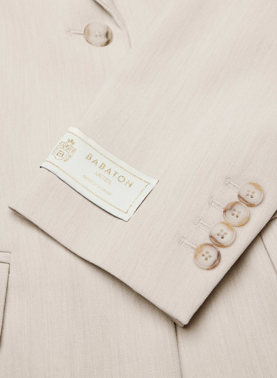 standout blazer - ressential heather matte pearl