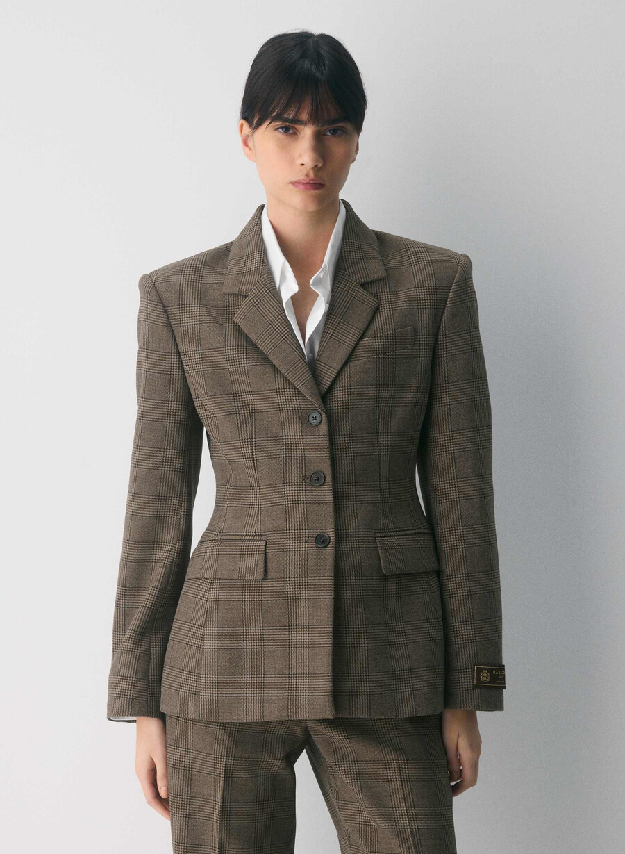 blazer eccezionale - ressential tyson chk marronetaup