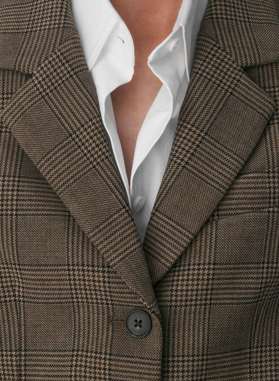 blazer eccezionale - ressential tyson chk marronetaup