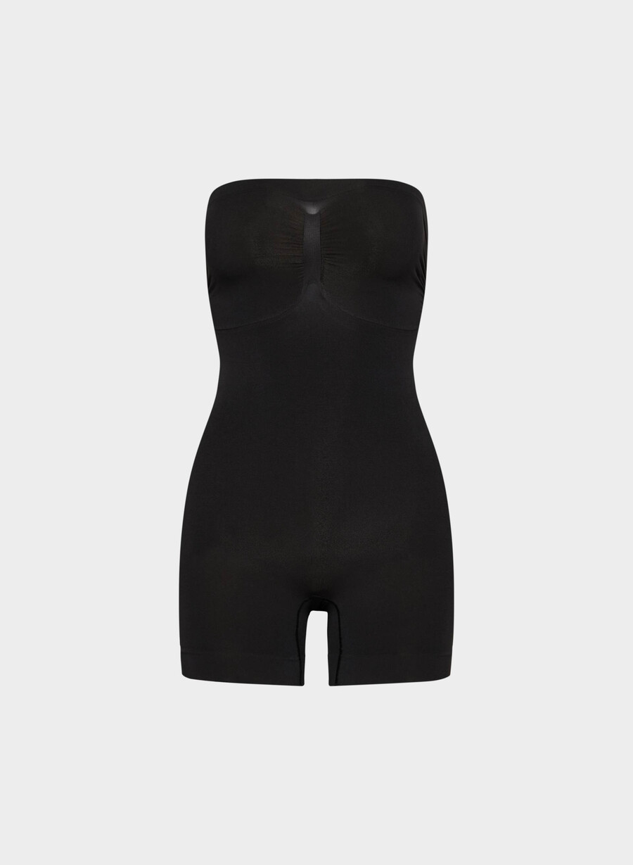 tuta intera senza spalline shapeenhance nera