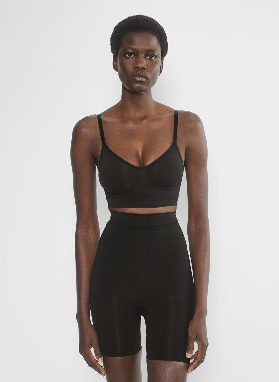 shapeenhance reggiseno a triangolo nero