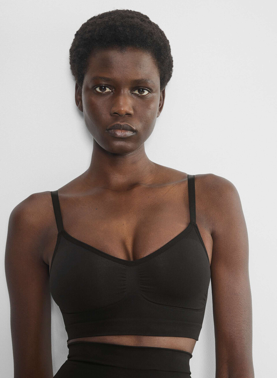 shapeenhance reggiseno a triangolo nero