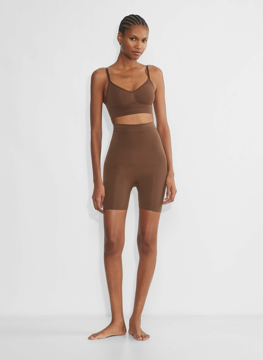 shapeenhance scoop bralette cocoa bean