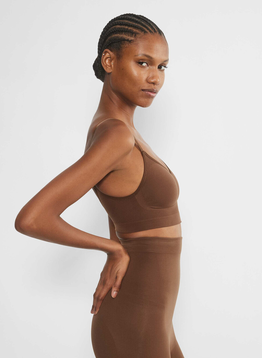 shapeenhance scoop bralette cocoa bean