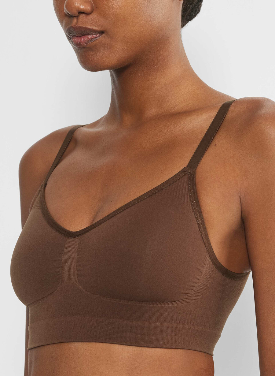 shapeenhance scoop bralette cocoa bean