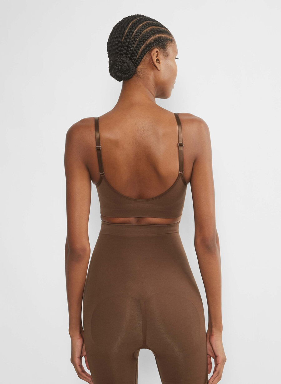 shapeenhance scoop bralette cocoa bean