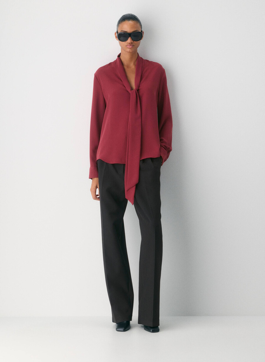 hestia blouse cordovan