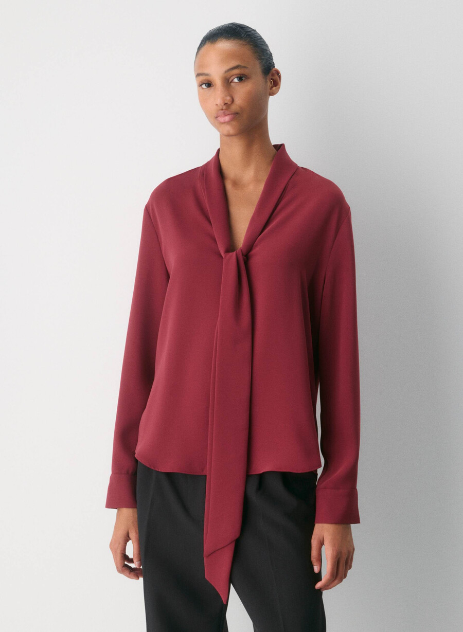 hestia blouse cordovan