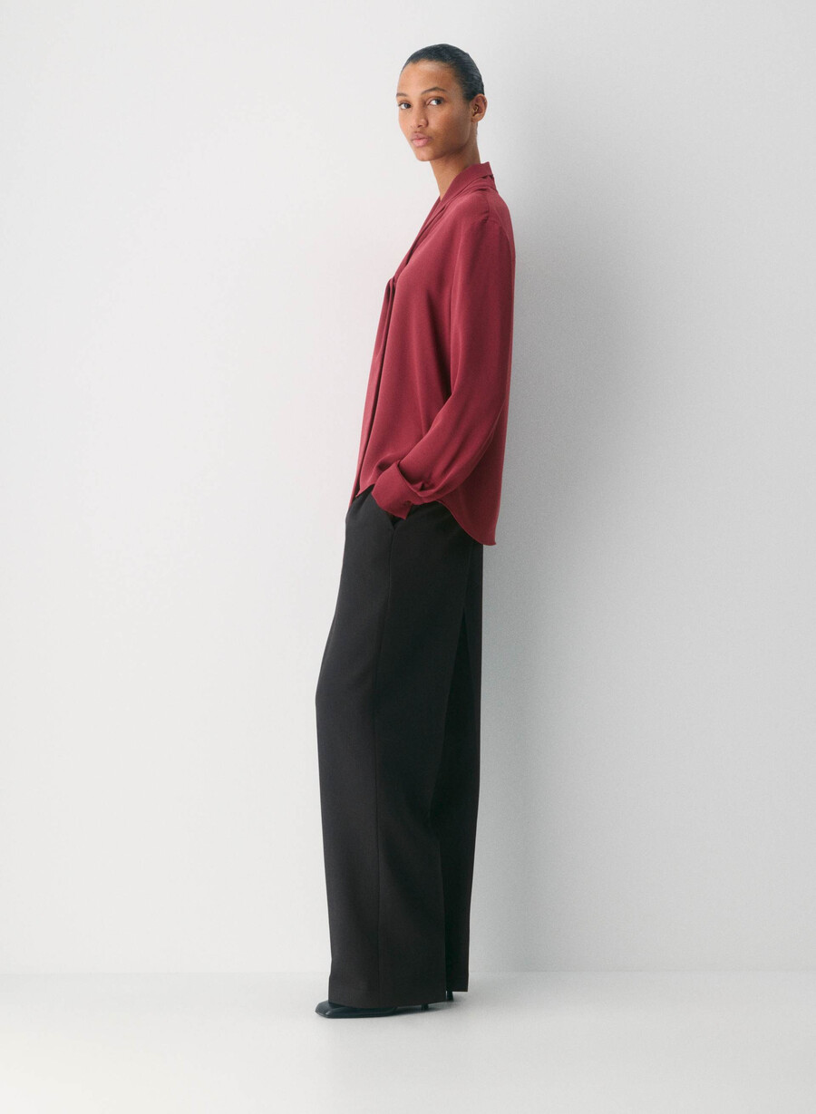 hestia blouse cordovan