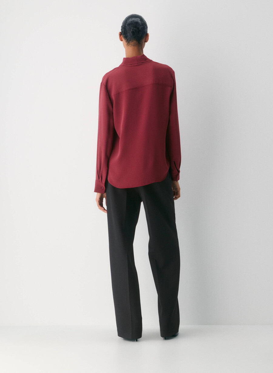 hestia blouse cordovan