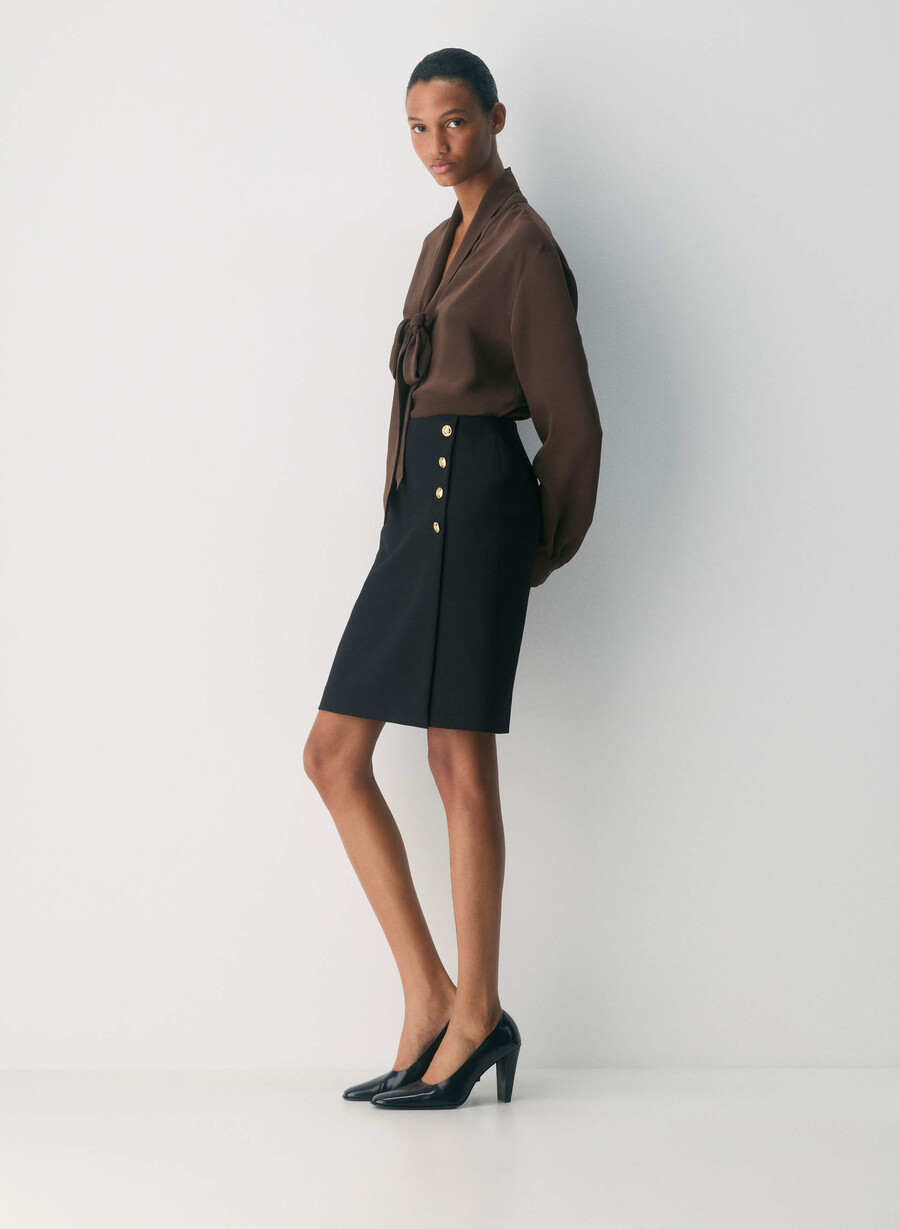 camicetta hestia marrone mocha ricco