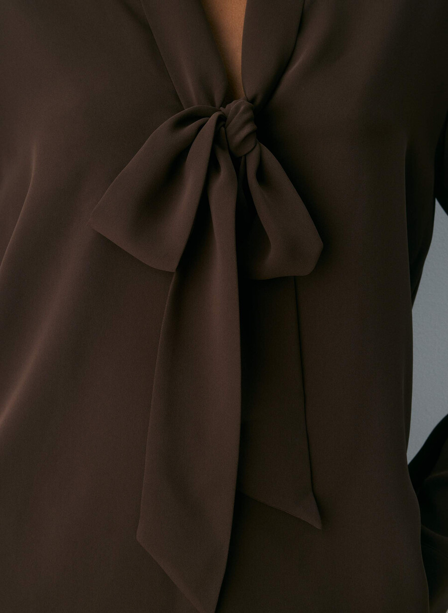 camicetta hestia marrone mocha ricco