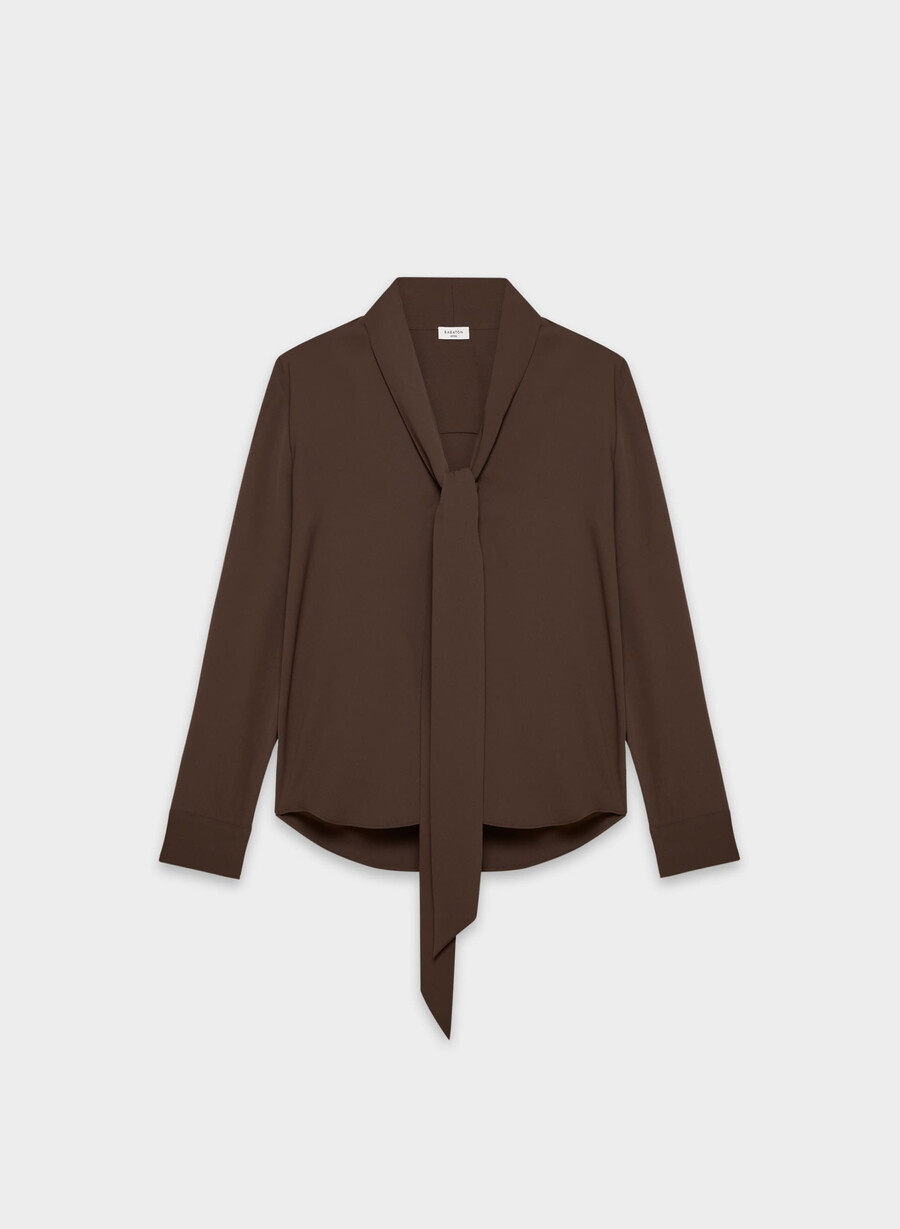 camicetta hestia marrone mocha ricco
