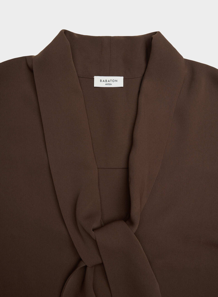 camicetta hestia marrone mocha ricco
