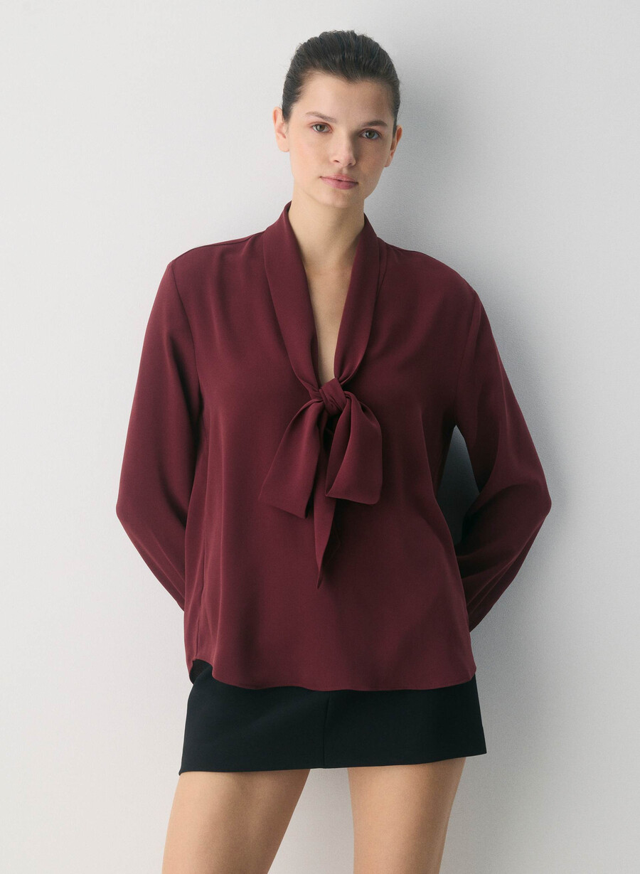 hestia blouse sumac burgundy
