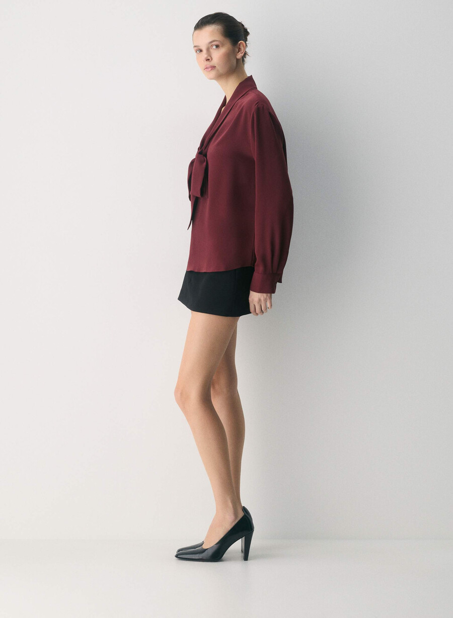 hestia blouse sumac burgundy