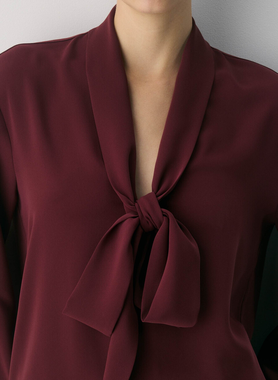 hestia blouse sumac burgundy