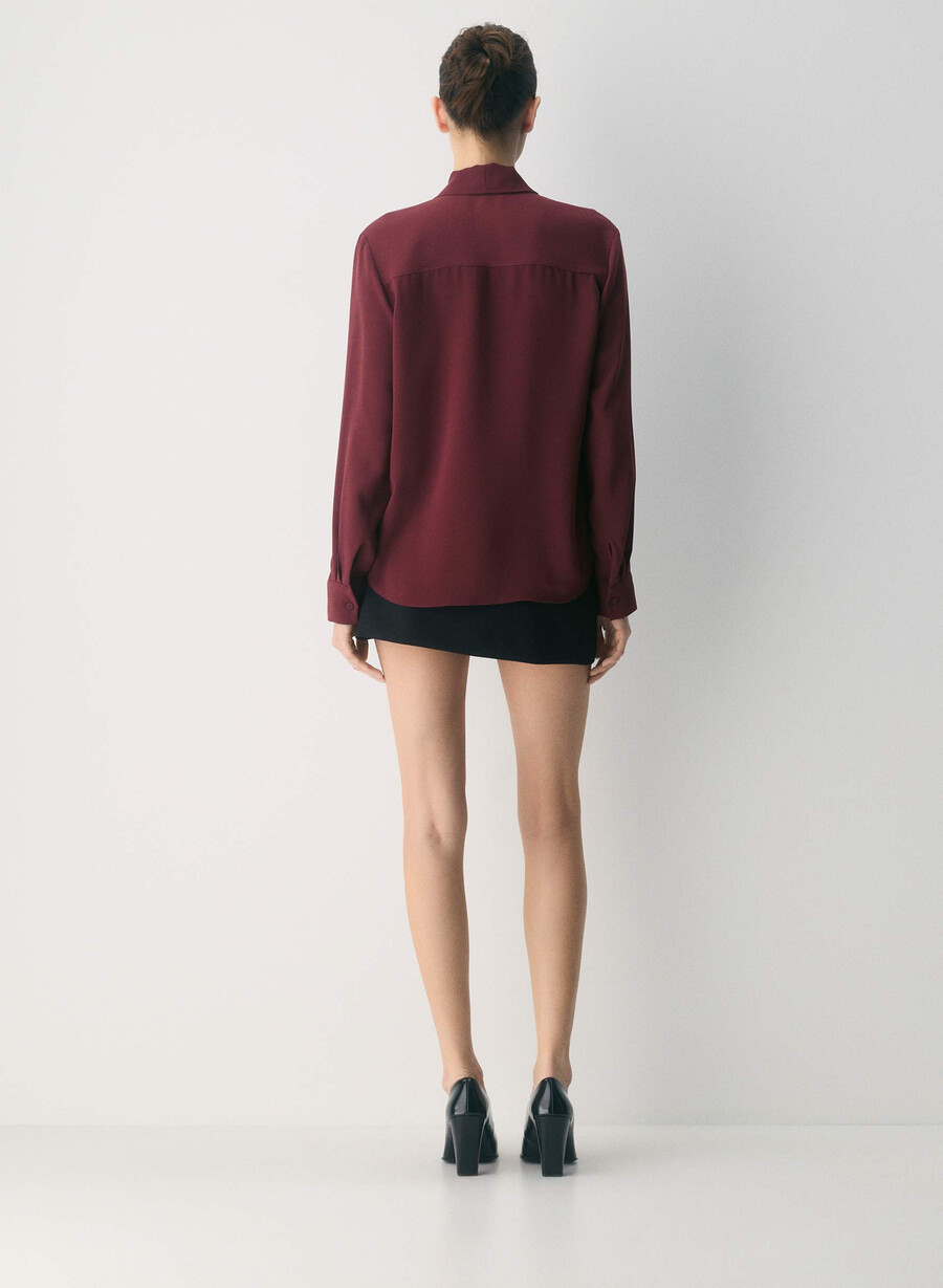 hestia blouse sumac burgundy