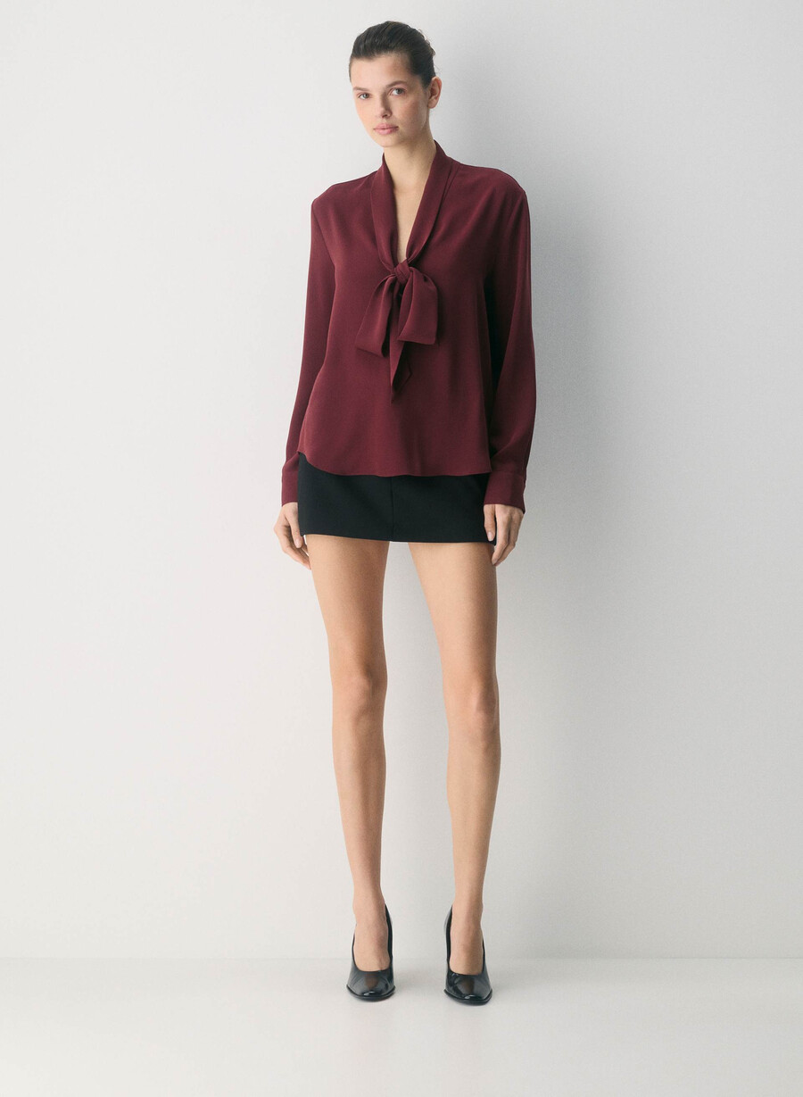 hestia blouse sumac burgundy