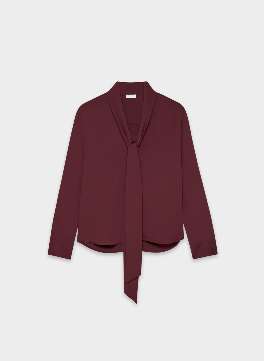 hestia blouse sumac burgundy