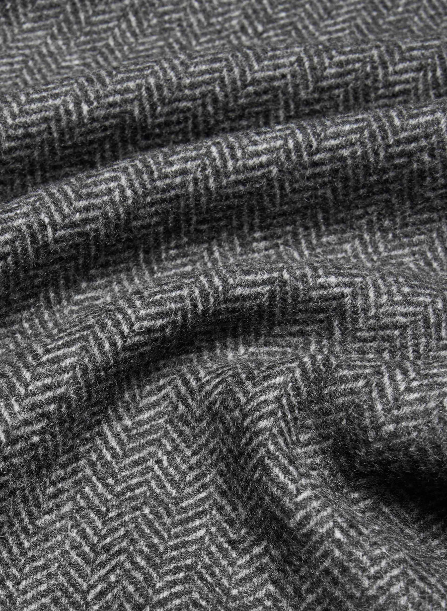 pantaloni agency - precision wool chaney nerogrigio