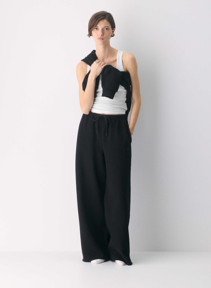 pantaloni della tuta cozy sweatfleece mega flutter nero