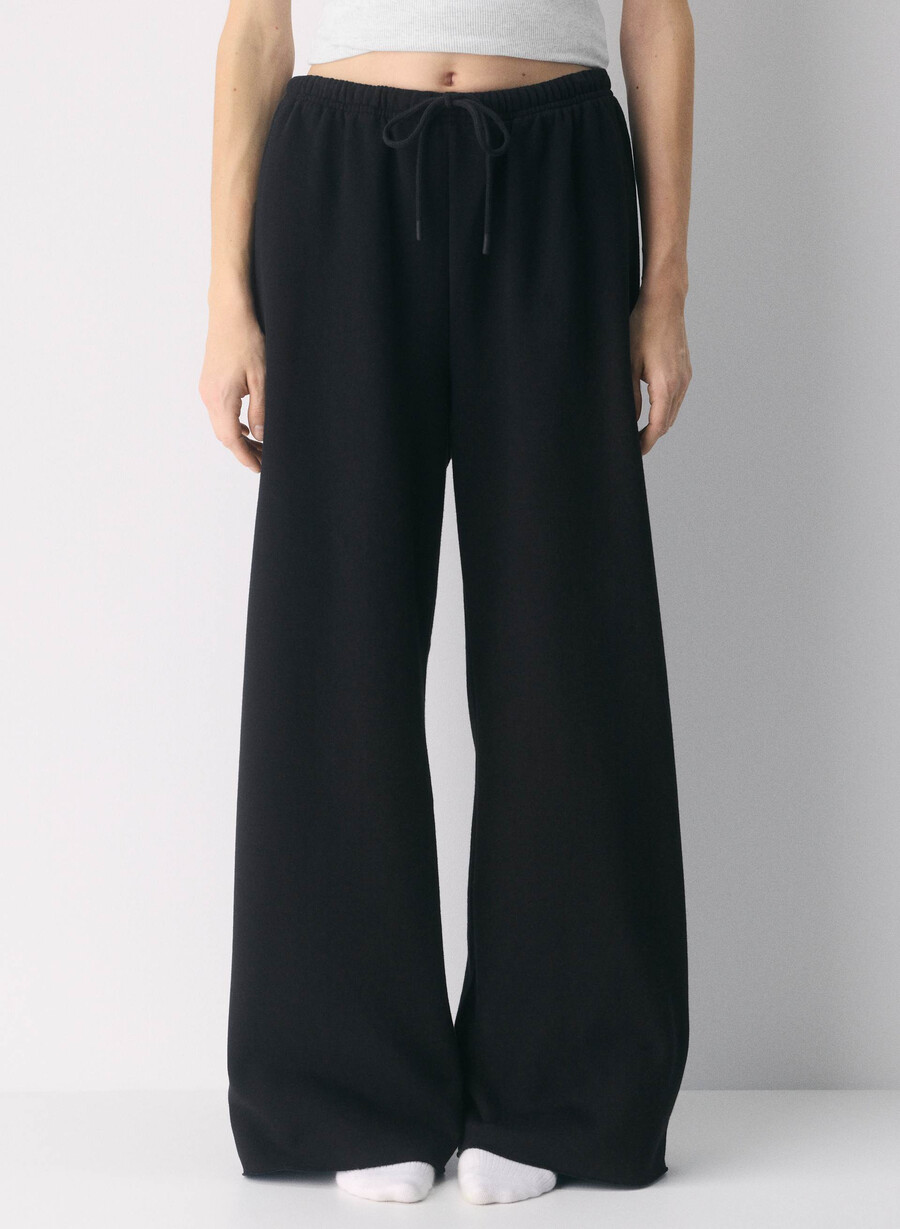 pantaloni della tuta cozy sweatfleece mega flutter nero