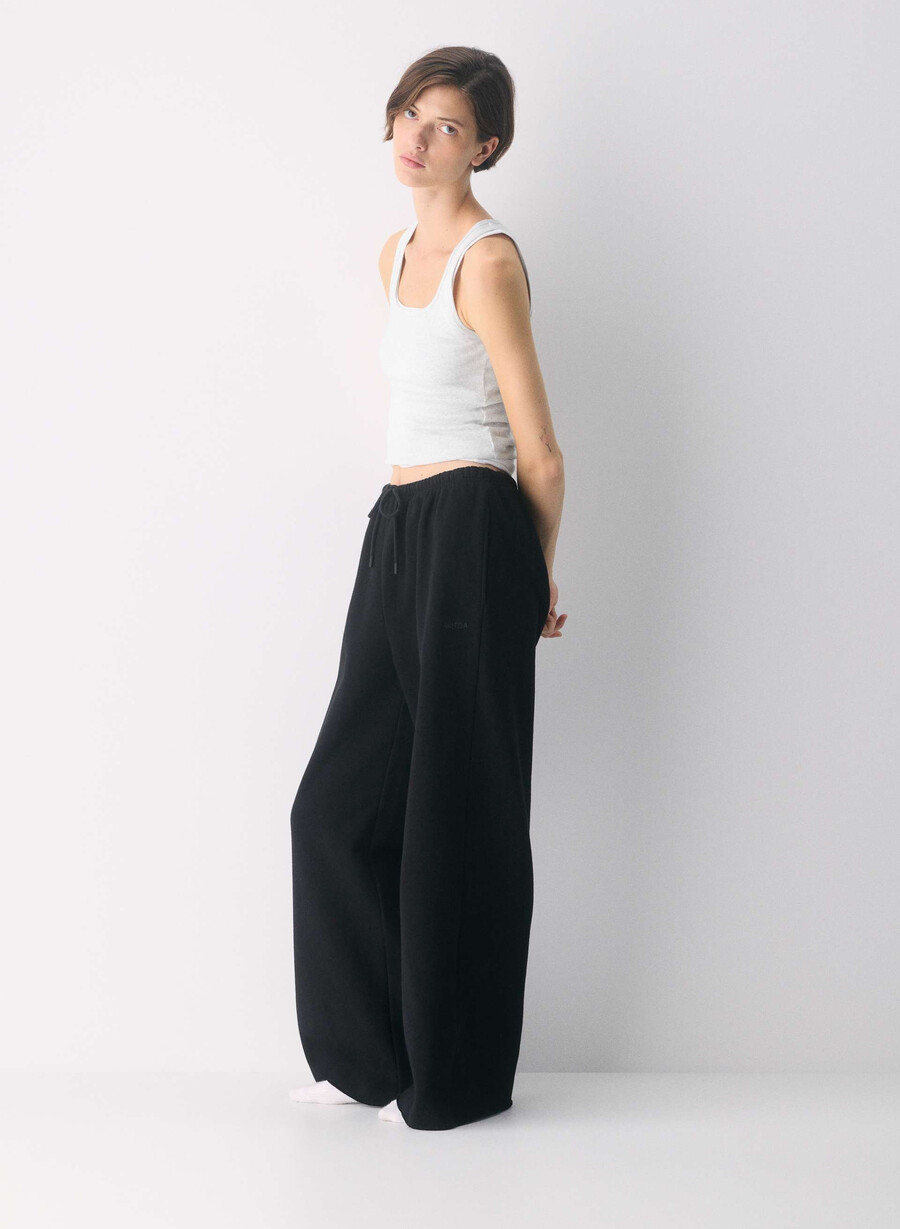 pantaloni della tuta cozy sweatfleece mega flutter nero