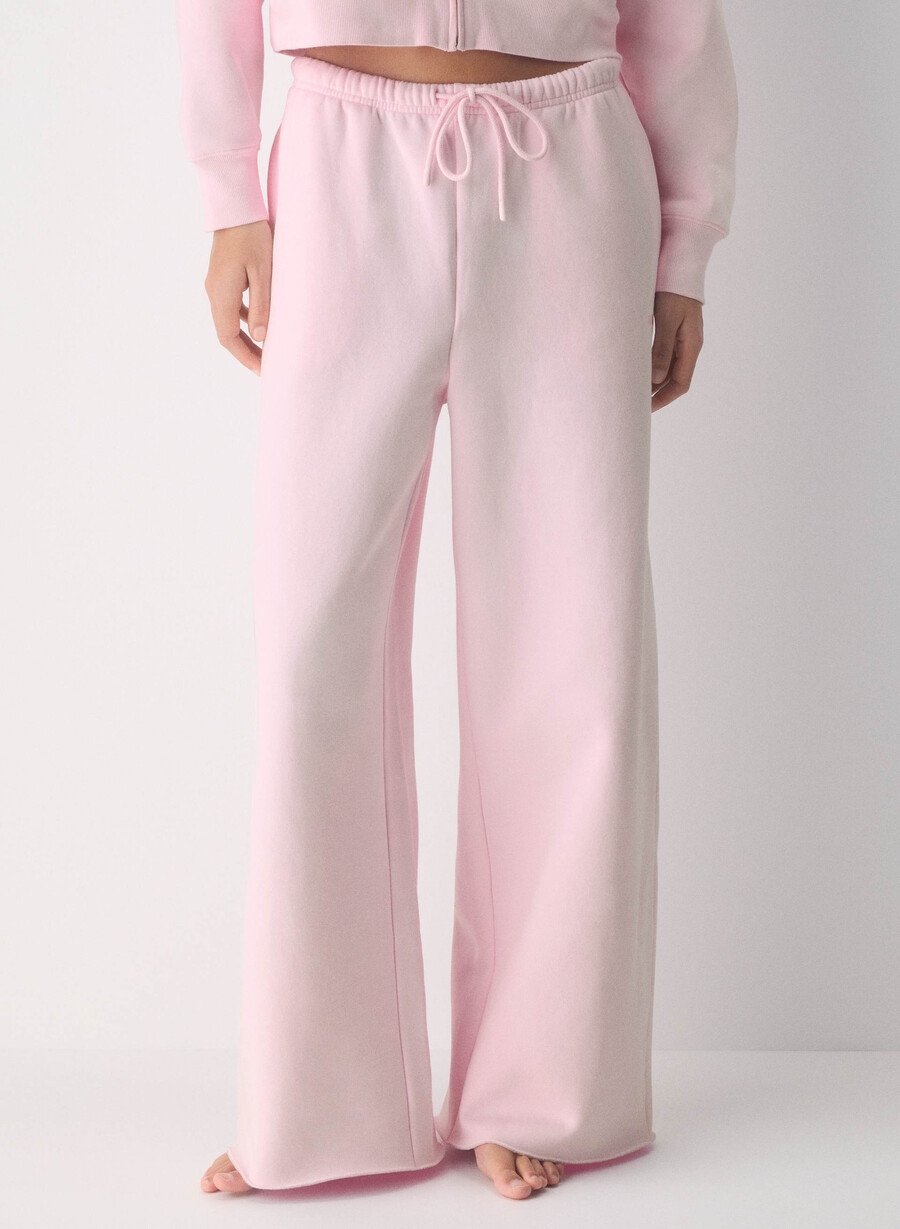 pantaloni della tuta cozy sweatfleece mega flutter villa pink
