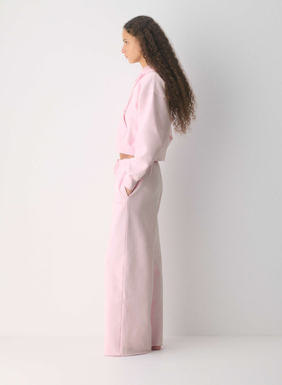pantaloni della tuta cozy sweatfleece mega flutter villa pink