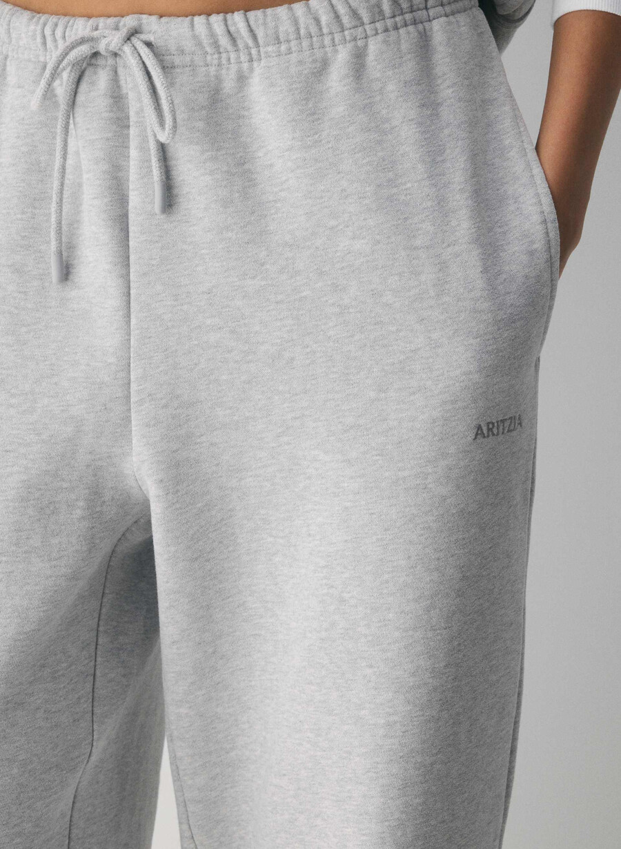 pantaloni da tuta cozy sweatfleece mega flutter heather chrome