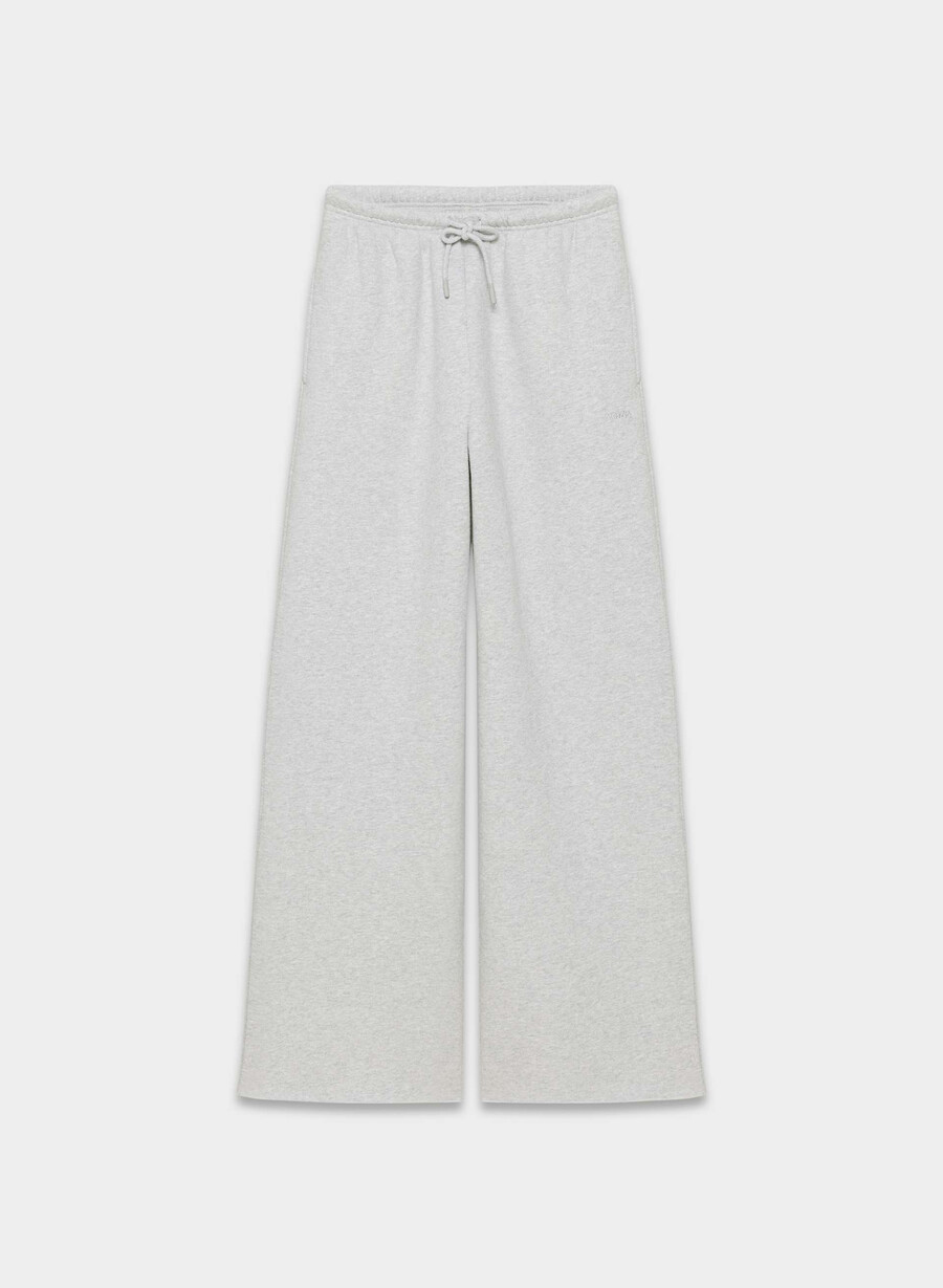 pantaloni da tuta cozy sweatfleece mega flutter heather chrome