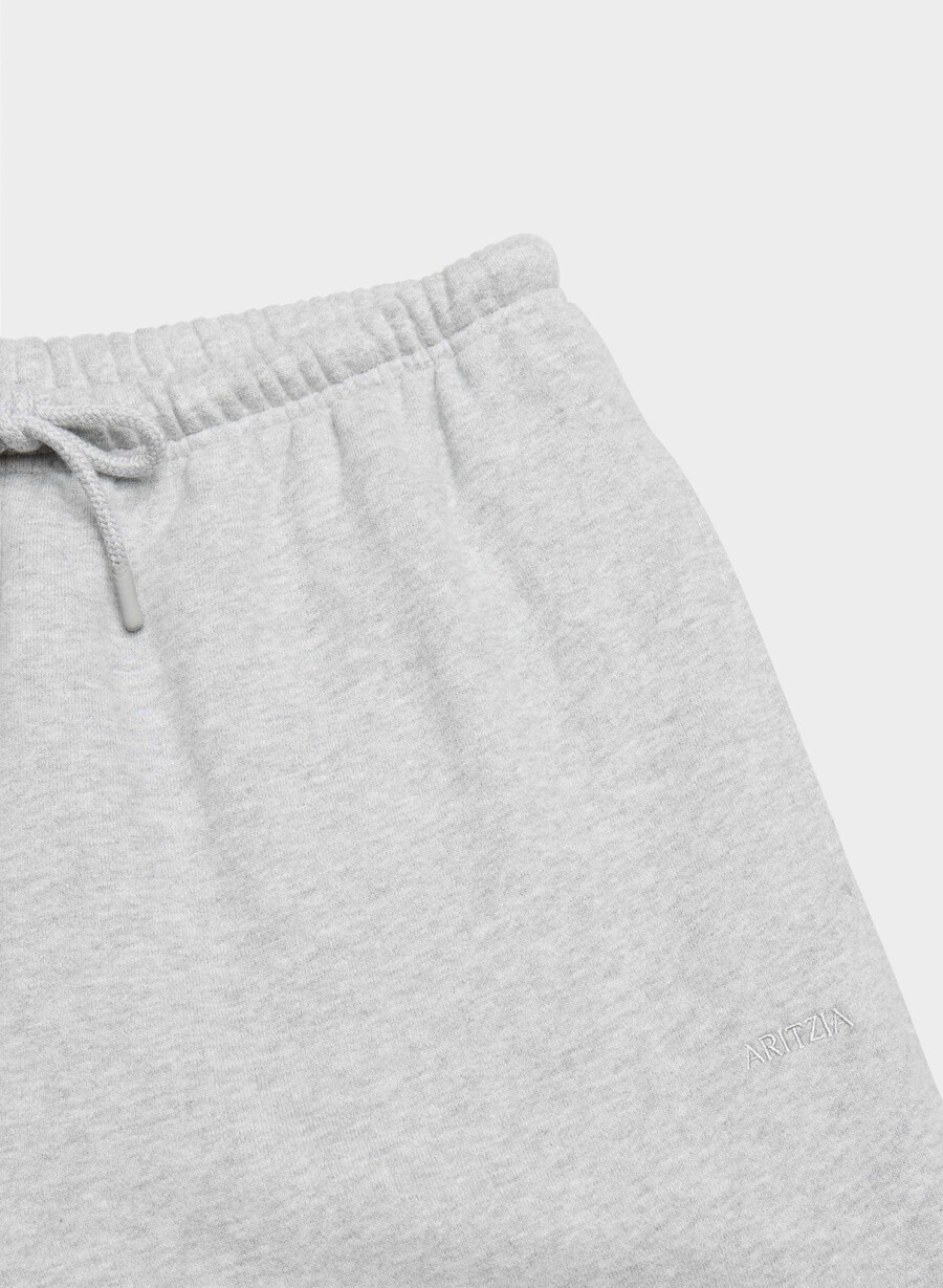 pantaloni da tuta cozy sweatfleece mega flutter heather chrome
