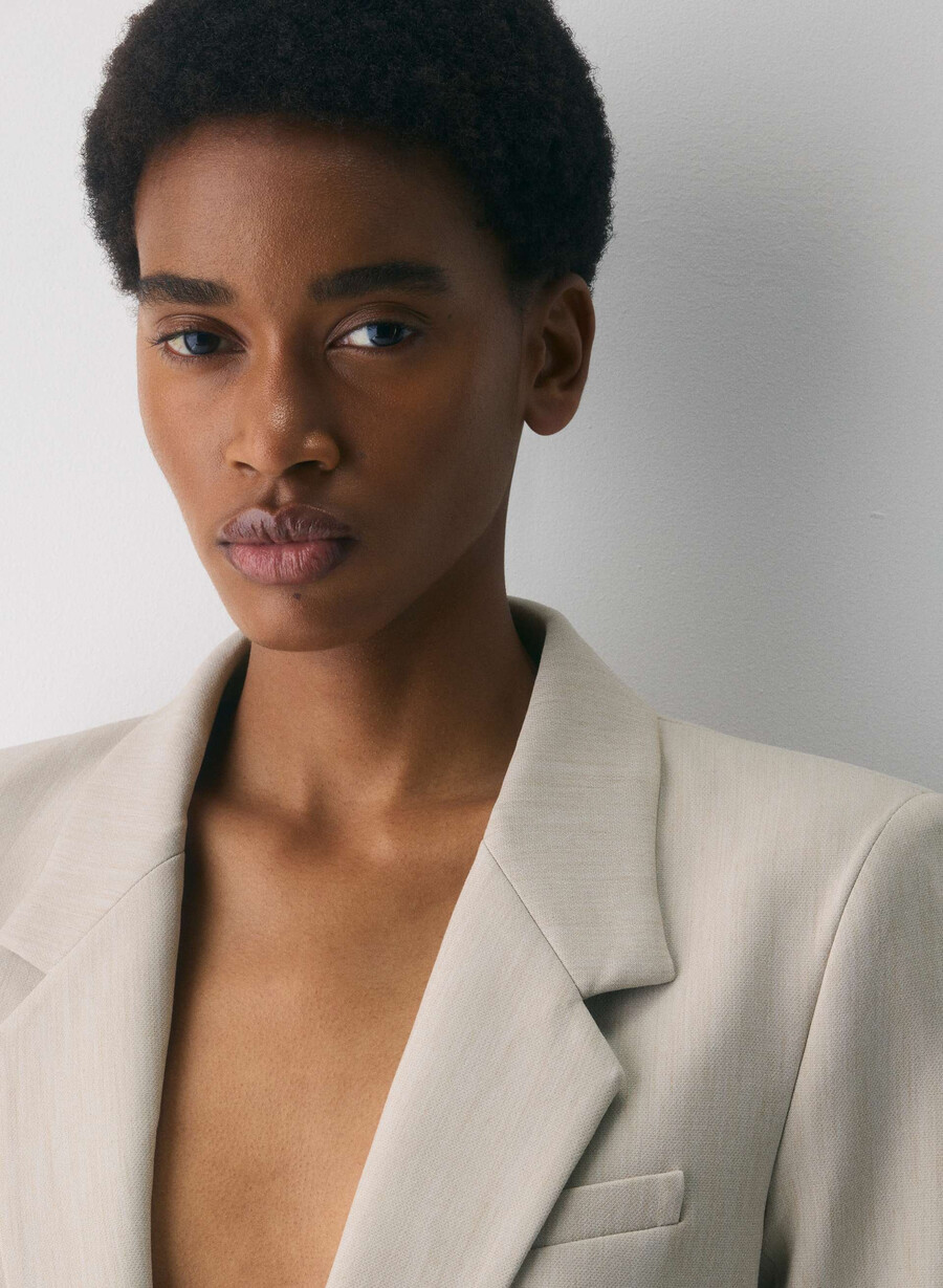 produttore blazer - ressential heather matte pearl