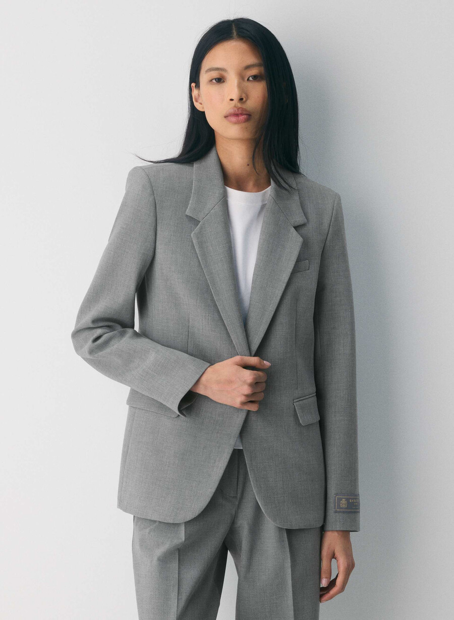 produttore blazer - ressential heather dark grey