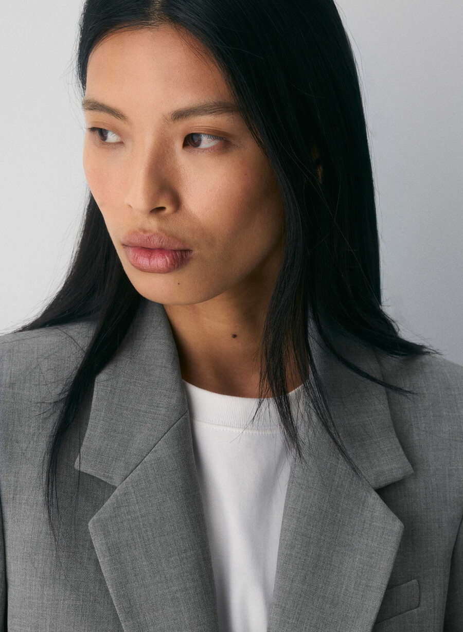 produttore blazer - ressential heather dark grey