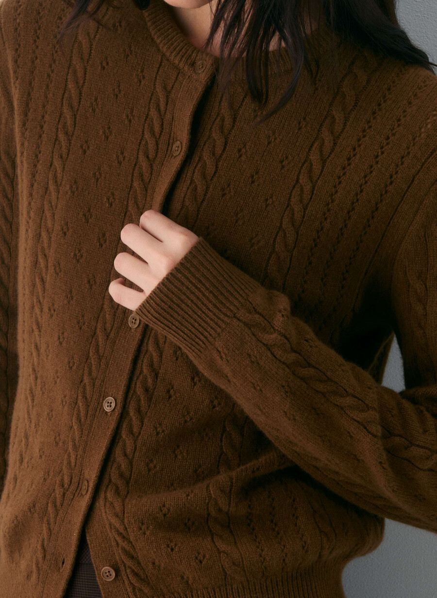 cardigan sweetspot marrone cioccolato