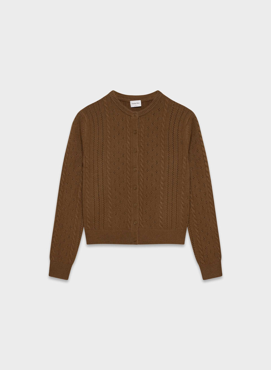cardigan sweetspot marrone cioccolato