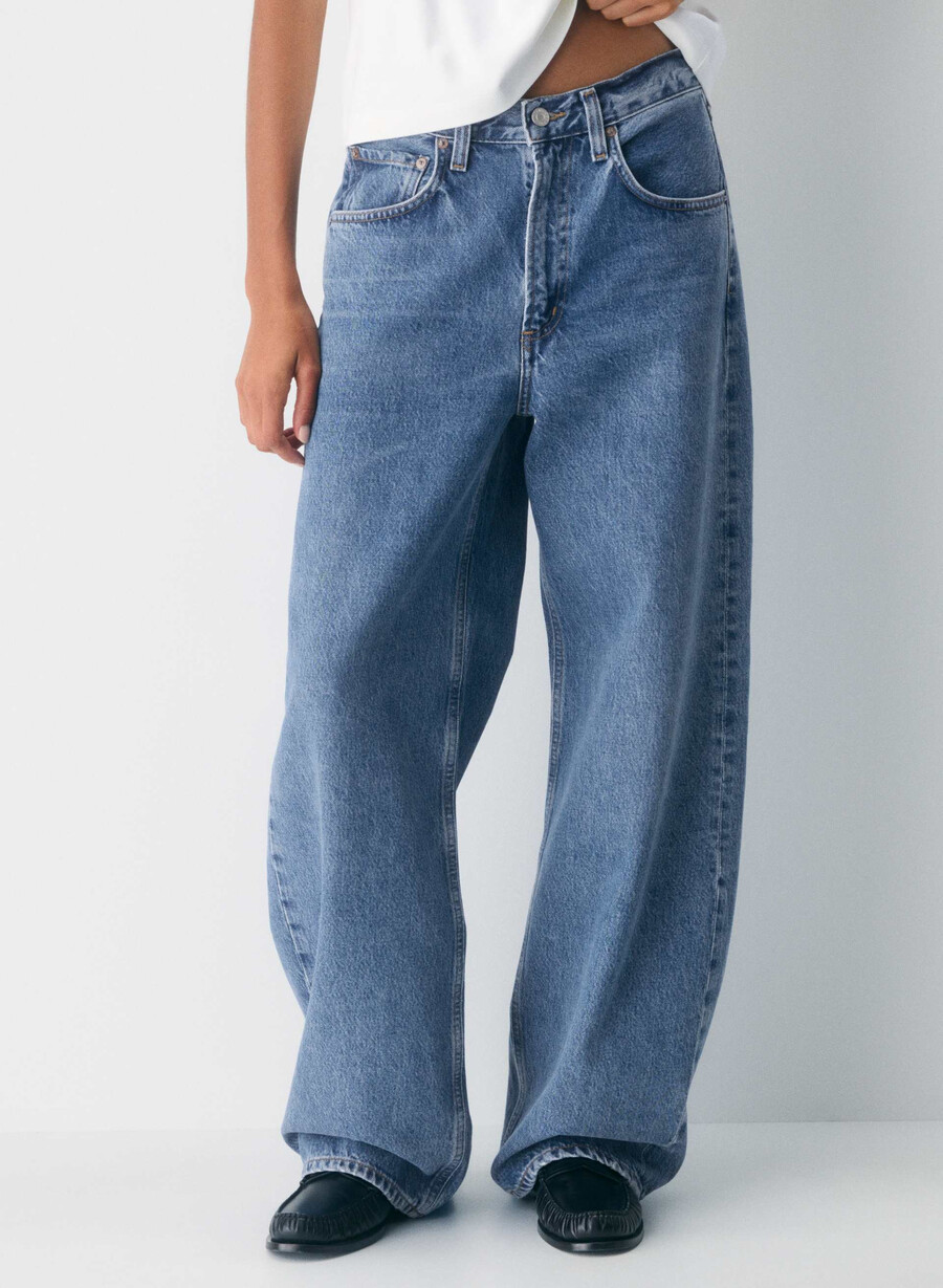 agolde low curve jean myth