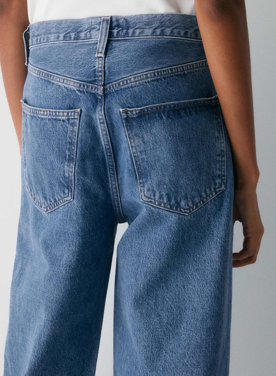 agolde low curve jean myth