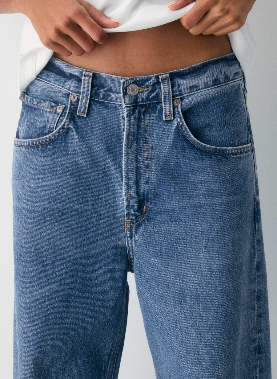 agolde low curve jean myth