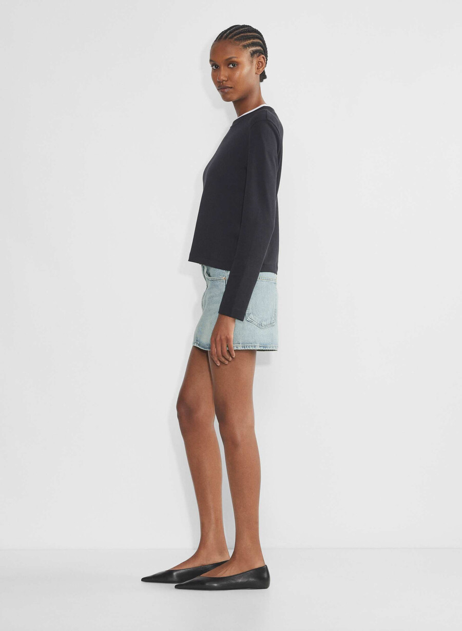 agolde alek mini skirt force