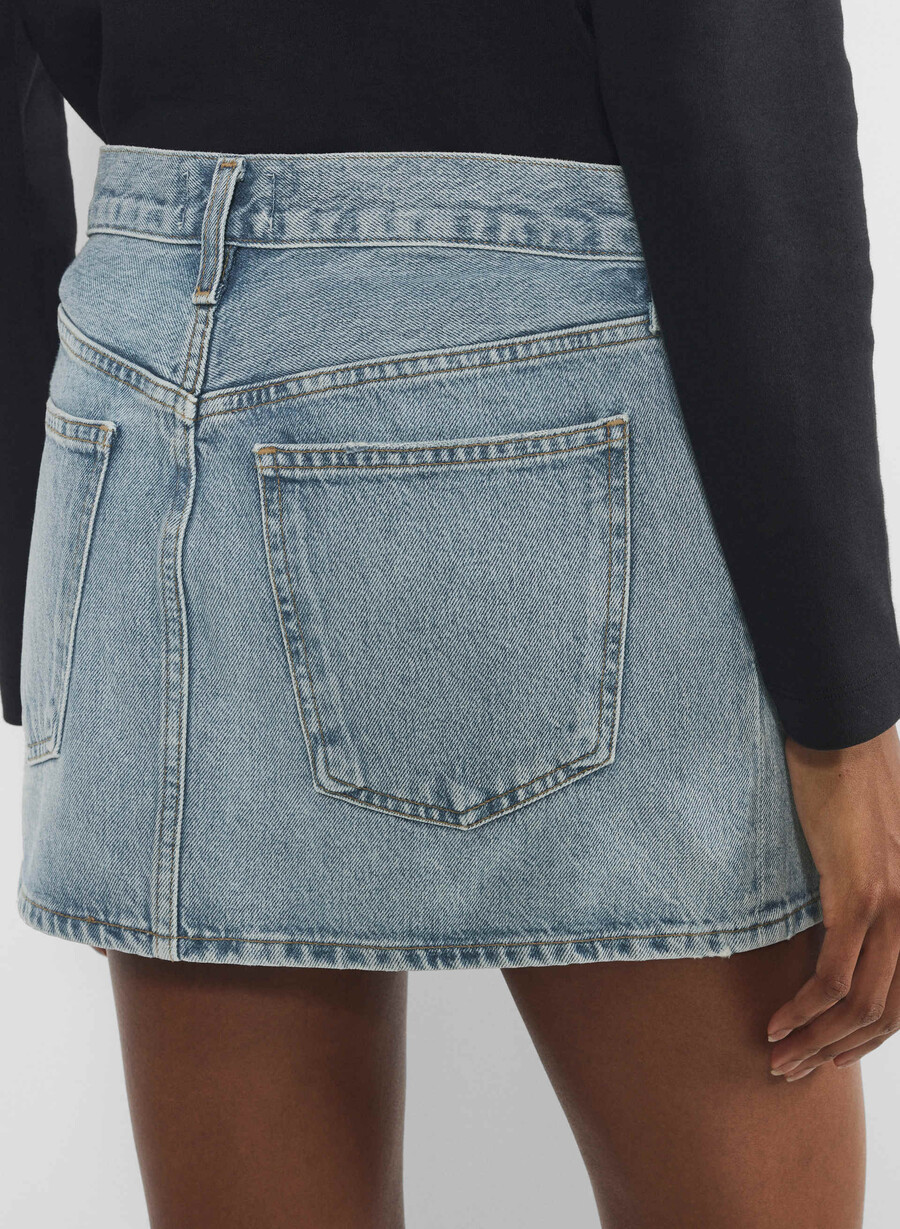 agolde alek mini skirt force