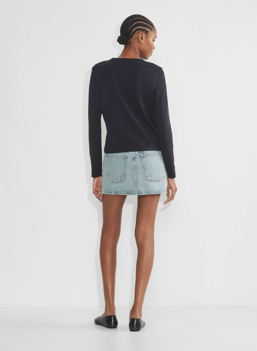 agolde alek mini skirt force