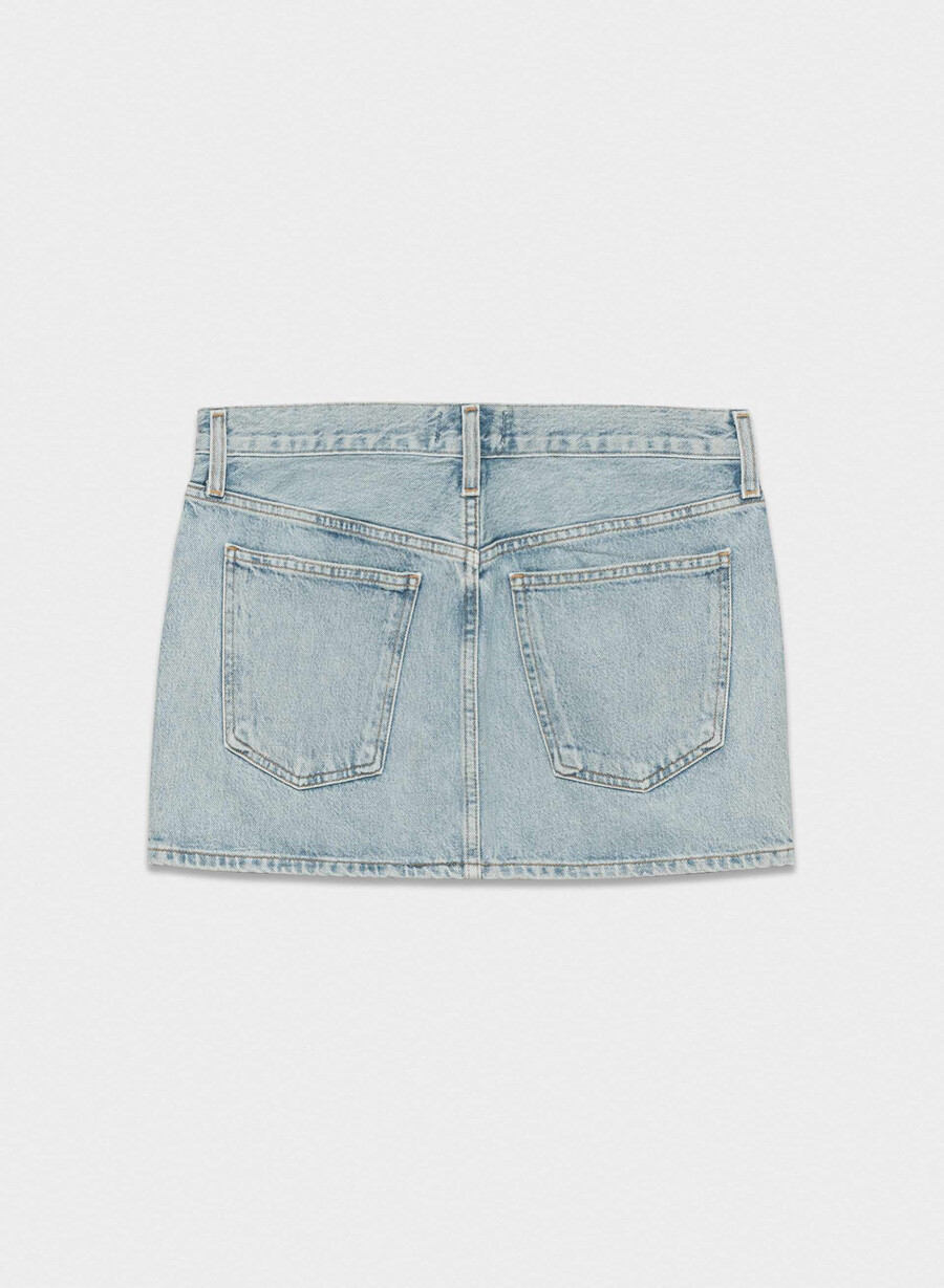 agolde alek mini skirt force