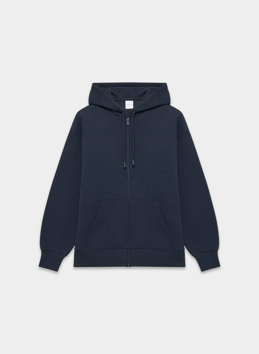 felpa con cappuccio e zip in pile accogliente admiral