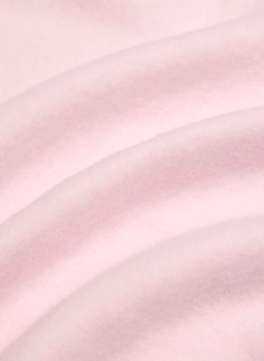 felpa con cappuccio e zip in pile accogliente villa pink