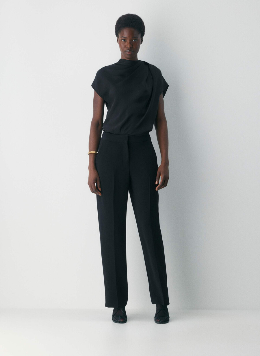 the limitless pant curve-fit - crepette nero