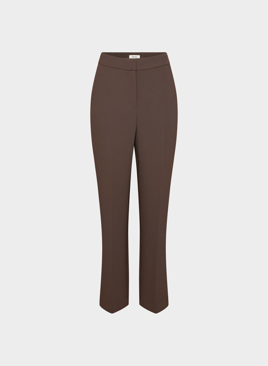 the limitless pant curve-fit - crepette rich mocha brown