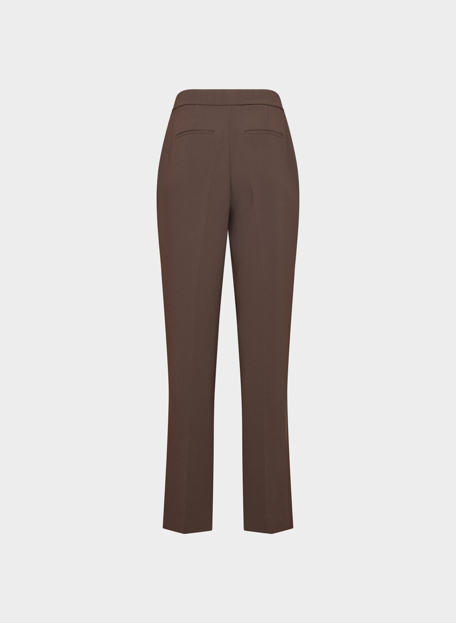 the limitless pant curve-fit - crepette rich mocha brown